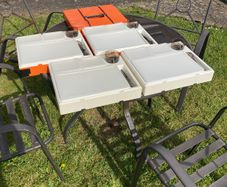 Vintage Picnic Set - Pac A Pic 4 Person Stacking Picnic Hamper