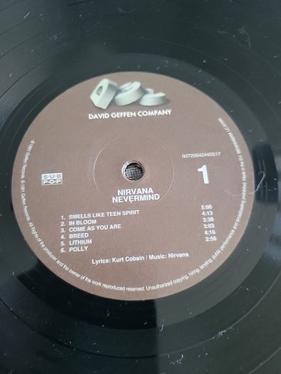 Nirvana Nevermind vinyl