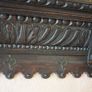 Antique French Carved Oak Wall Coat Rack Image 2
