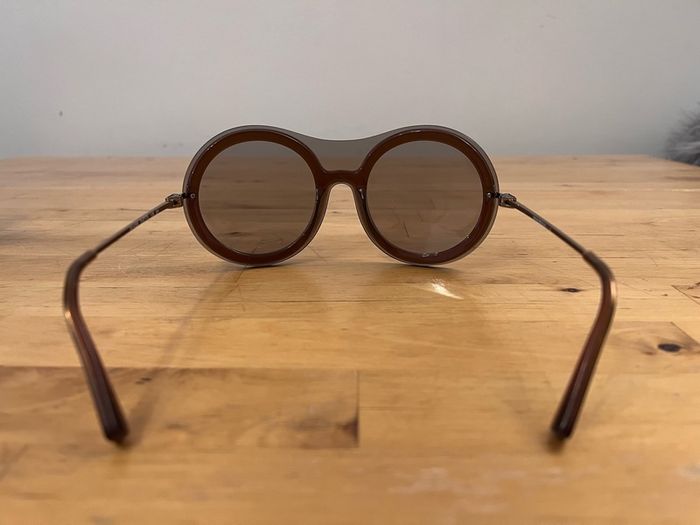 Emporio Armani, bug eye aviator sunglasses, comes in original box with the receipt