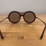 Emporio Armani, bug eye aviator sunglasses, comes in original box with the receipt Image 6