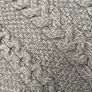 Aran Crafts - Grey Merino Wool Aran Cable & Moss Poncho - Size S/M Image 3