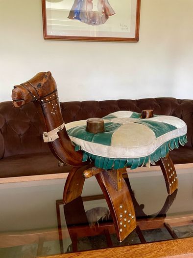 MCM Uber Kitsch Retro North African Footstool Childs Chair 1960s