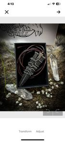 1 Protective Witchy Forged Iron Coffin Nails Pendant Necklace Draconian Brutalist Goth Wasteland Industrial