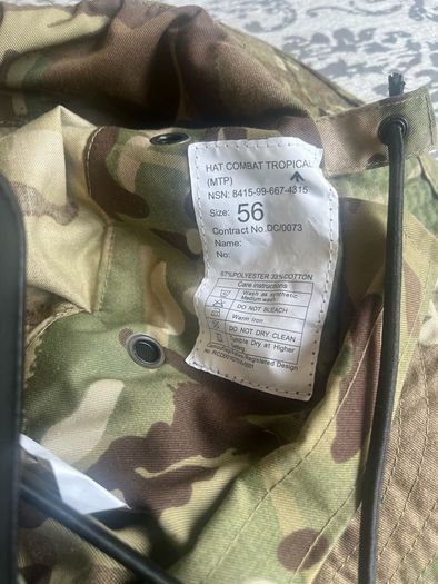 British Army Boonie Tropical Camouflage With Neck cover