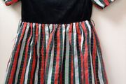 vintage velvet/taffeta dress 7/8 yrs