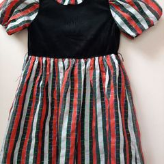 vintage velvet/taffeta dress 7/8 yrs