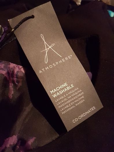 BNWT Size 10 Black & Purple Dress