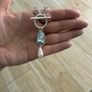 Antique Siiver Plated T-bar Necklace Image 8
