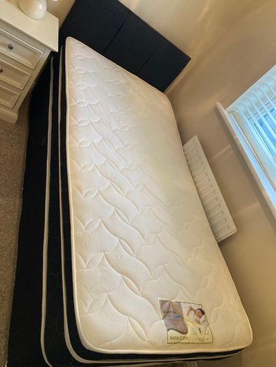 Single bed with mattress