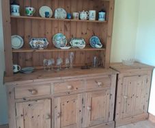 Traditional Irish pine kitchen dresser
