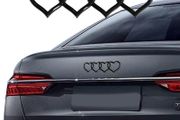 Love Heart Logo Rear Trunk Emblem, 3D Badge Decal Sticker, Car Accessories Exterior Decoration, Car Replacement 3D Sticker Fit for Audi A3 A4 A5 A6 A8 TT R8 Q3 Q5 Q7 (Sliver)