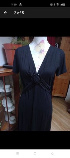 Ladies LEA H Black dress.