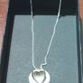 sterling silver heart necklace Image 2