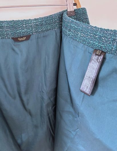 Massimo Dutti textured crossover skirt