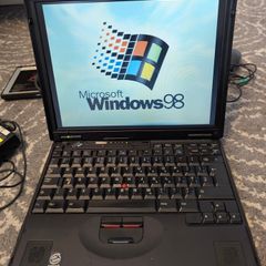 IBM ThinkPad 600 Bundle , Maxed RAM , Win98 , Mint Screen