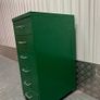 Small Green Metal Rolling Drawer Unit - Industrial Style - Good Condition Image 4