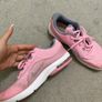 Nike Light Pink & Grey Air Max Athletic Sneakers - Breathable Mesh Running Shoes Image 2