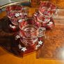 Beautiful ruby glass iced tea set Image 3