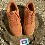 Premium Nike Air Force 1 Low Orange Denim Suede Gum Image 2