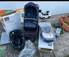 Joie Chrome DLX Trio 3-in-1 Travel System with i-Snug 2 i-Size R129 Car Seat Moonlight