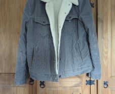 Gray/White Levis Sherpa Jacket