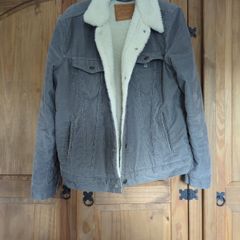 Gray/White Levis Sherpa Jacket