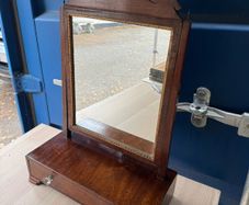 Antique Georgian / Regency Mahogany Toilet Mirror with Drawer (c. 1830)
