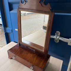 Antique Georgian / Regency Mahogany Toilet Mirror with Drawer (c. 1830)