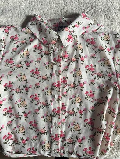 Flower print dress with waist strap size S
