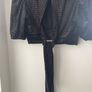 H&M divided velvet crop bow back top size 14 new Image 4