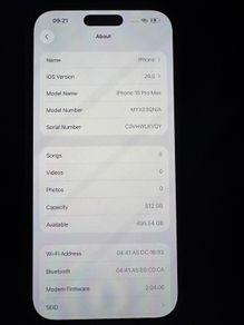 Iphone 16 Pro Max 512GB Black