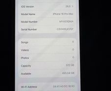 Iphone 16 Pro Max 512GB Black