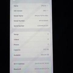 Iphone 16 Pro Max 512GB Black