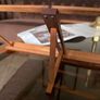 Rare ca 1880 Antique Portable Folding Book Rest Music Stand Campaign Desk Top Wooden Image 3