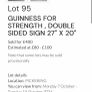 Large Vintage Guinness Metal Sign Image 6