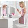 Wooden Vanity and Chair with Mirror and Storage Kids Children's Playroom/Bedroom Furniture Image 10