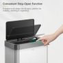 Mirage X 40L Automatic Sensor Kitchen Bin, Double Recycling Bin with 2 x 20L Compartments, Soft-Close Lid and Removable Buckets, Sleek Brushed Stainless Steel Image 9