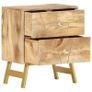 Bedside Cabinet 40x30x50 cm Solid Mango Wood Image 5