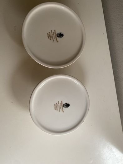 Wedgwood candle holders beautiful in meadow Sweet pattern