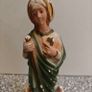 Old St. Martha Italian chalkware ceramic statue devotional religious item. Image 2