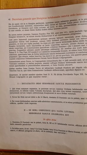 Ordo Hebdomade Sanctae Instauratus. 1956. Rare Vintage First Edition. 124 pages. Large Volume Hardback In Good Condition.