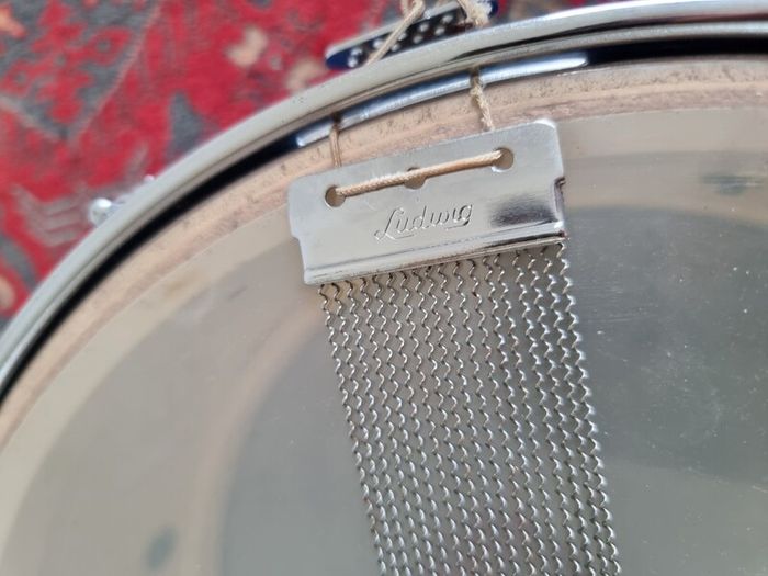 Ludwig Jazz Fest Snare Drum 14 x 5 Blue Sparkle Keystone 1960s