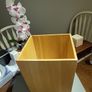 Waste paper basket wooden Image 2