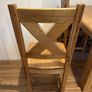 Solid Oak Table & 4 Chair Dining Set Image 4