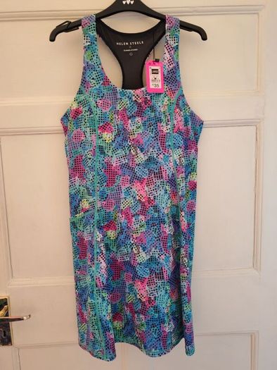Helen Steele sports dress