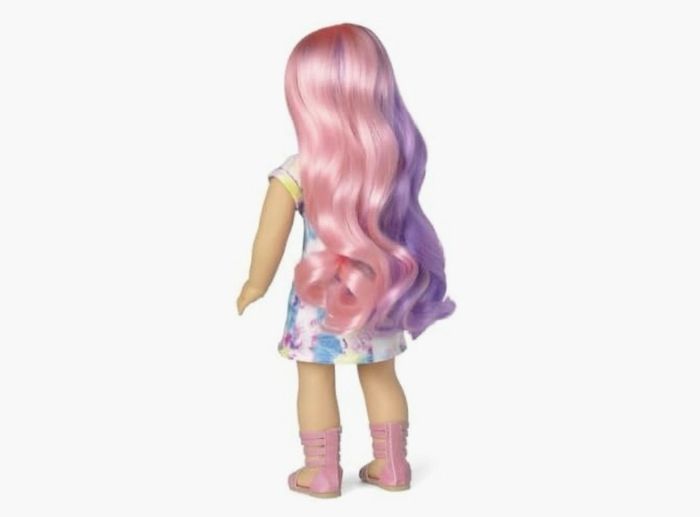 American Girl 18-Inch Truly Me Doll with Blue Eyes, Lavender & pink Hair EUC