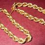 Vintage Hallmarked 9ct Gold Twisted Rope Earrings Image 3