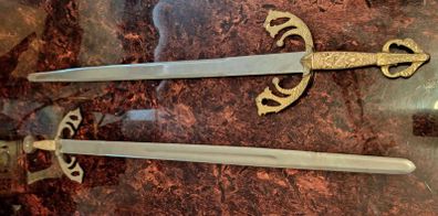 Pair of heavy large wall brass wall decor