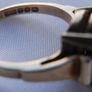 Vintage 9ct Rose Gold 375 Gold Sapphire Ring 4,01g size L1/2 Image 9
